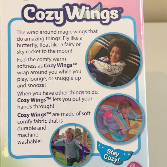Cozy Wings Dragon Kids Wings Wearable Blanket Wrap New in Package - Picture 8 of 11